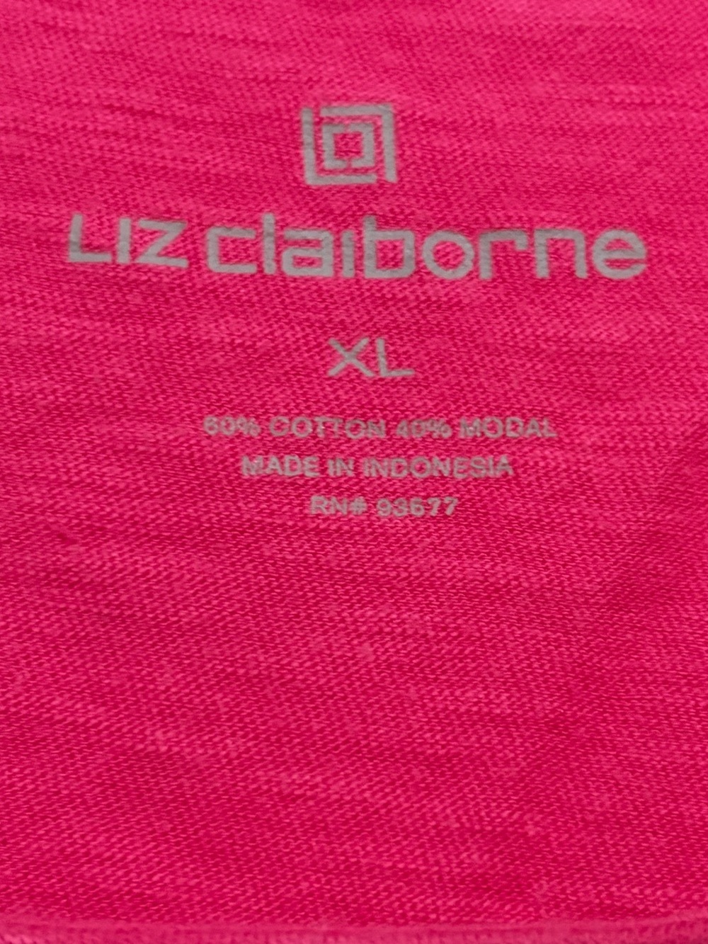 Liz Claiborne Women's Ruffle Layered Short Sleeve Top - Picture 3 of 4